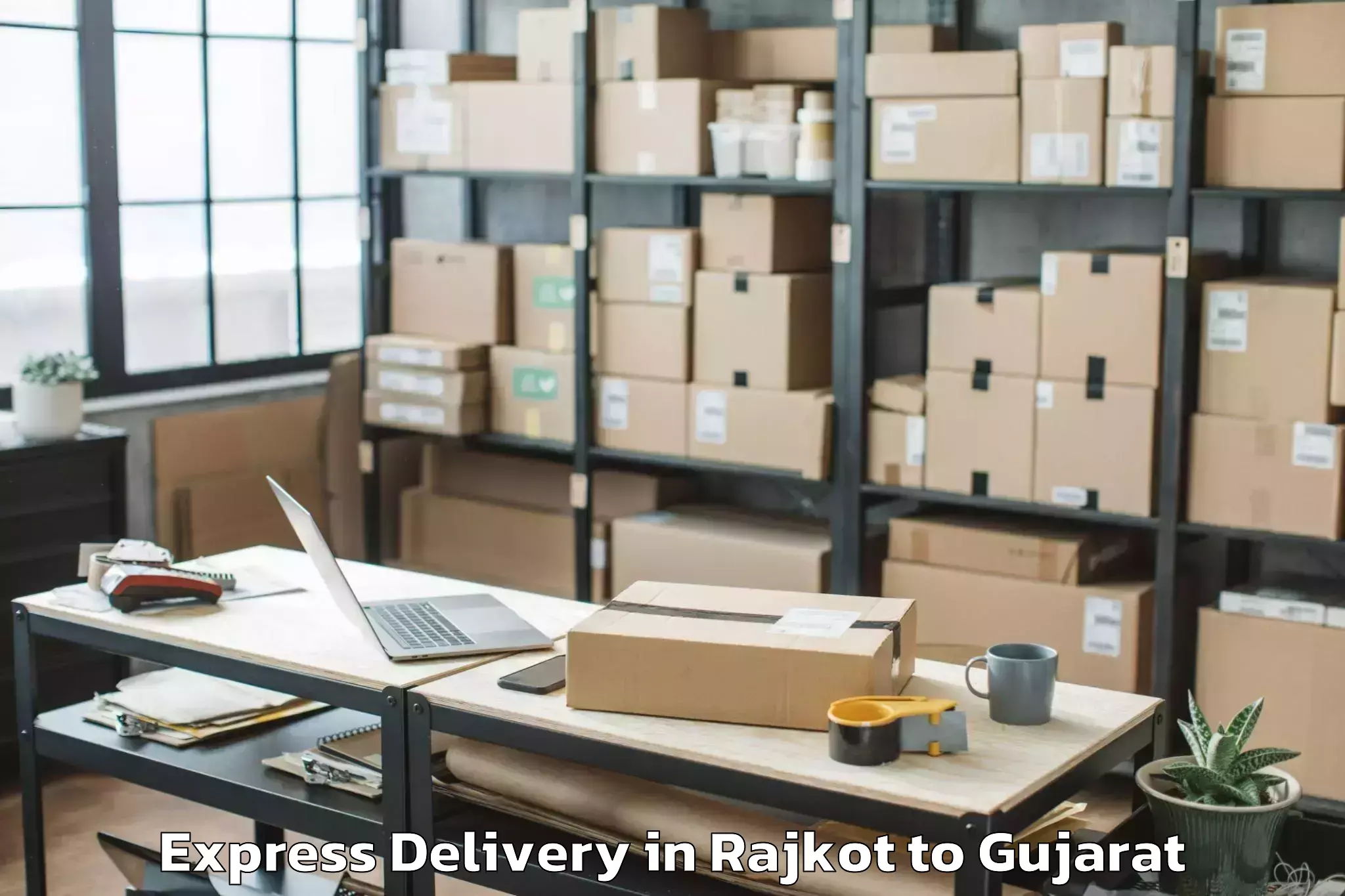 Leading Rajkot to Abhilashi University Ahmedabad Express Delivery Provider